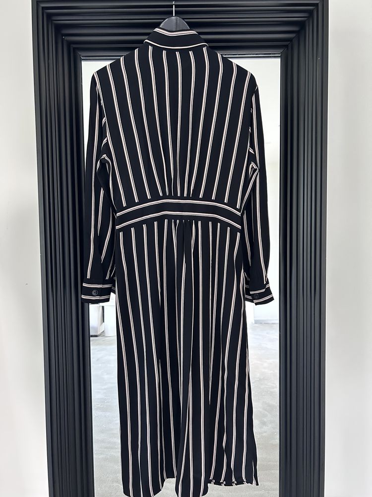 Massimo Dutti sukienka długa czarna