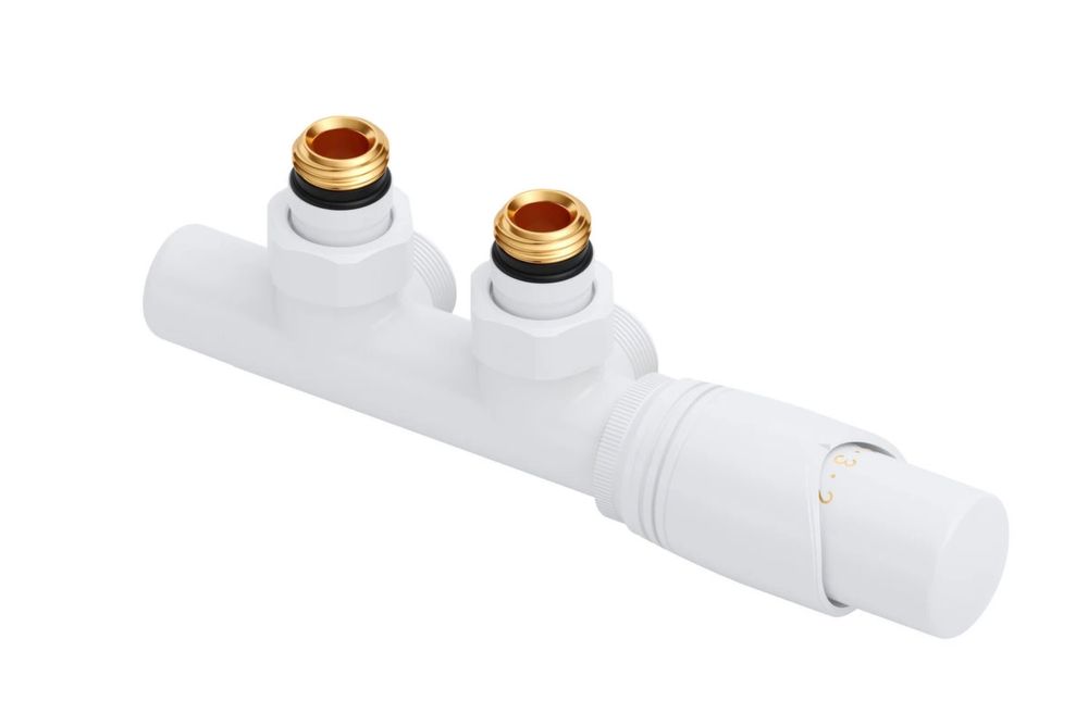 Volaro 2.0 zestaw zintegrowany termostat grzejnikowy prawy, biały mat