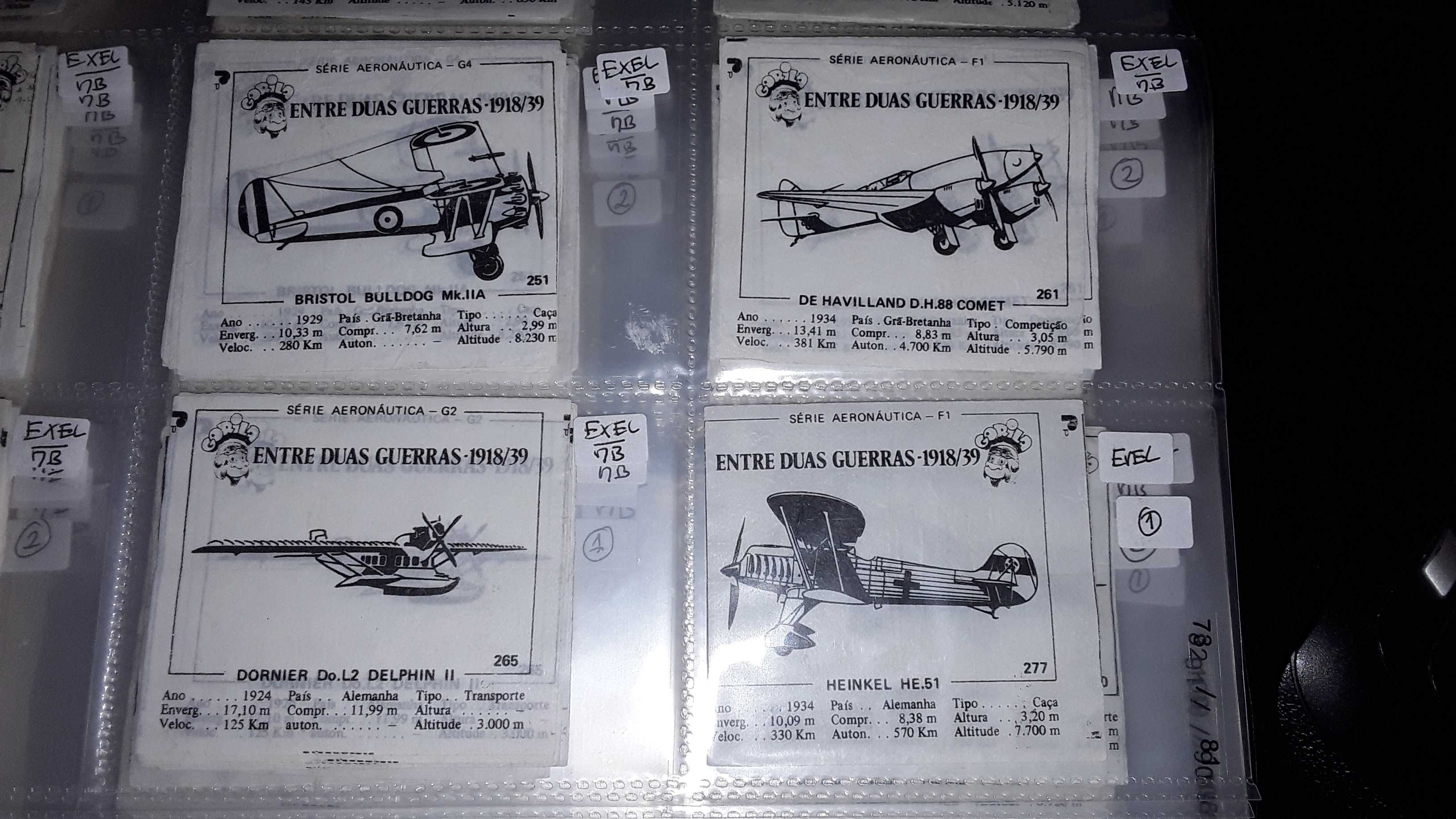 Cromos Série Aeronáutica Gorila (1ª Edição) - Avulso