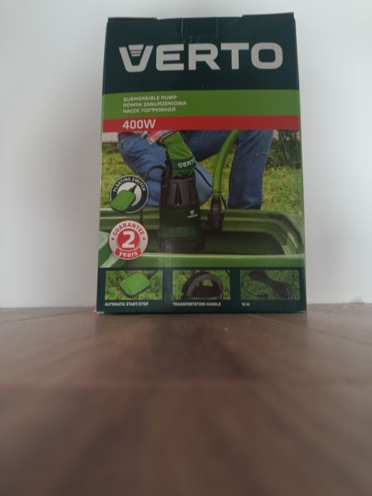 Pompa zanurzeniowa Verto do czystej brudnej wody 400 W 7500 l/h