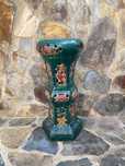 Banco Jardim Coluna Chinesa Terracota Séc XIX 78 cm