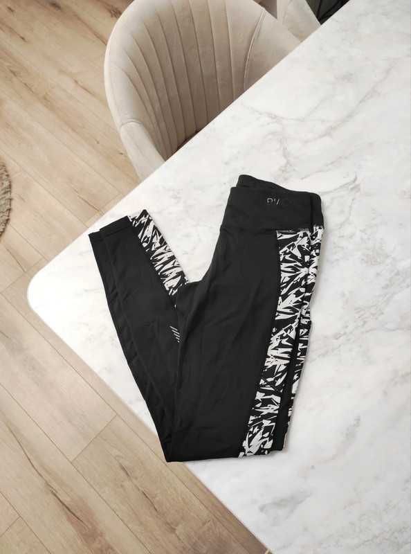Sportowe legginsy z długą nogawką elastyczne z kieszeniami Blacc S
