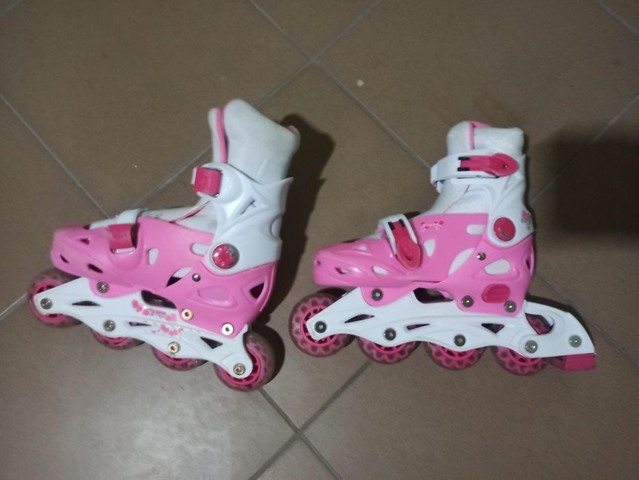 Łyżworolki dziecięce dziewczynka Raven 4w1