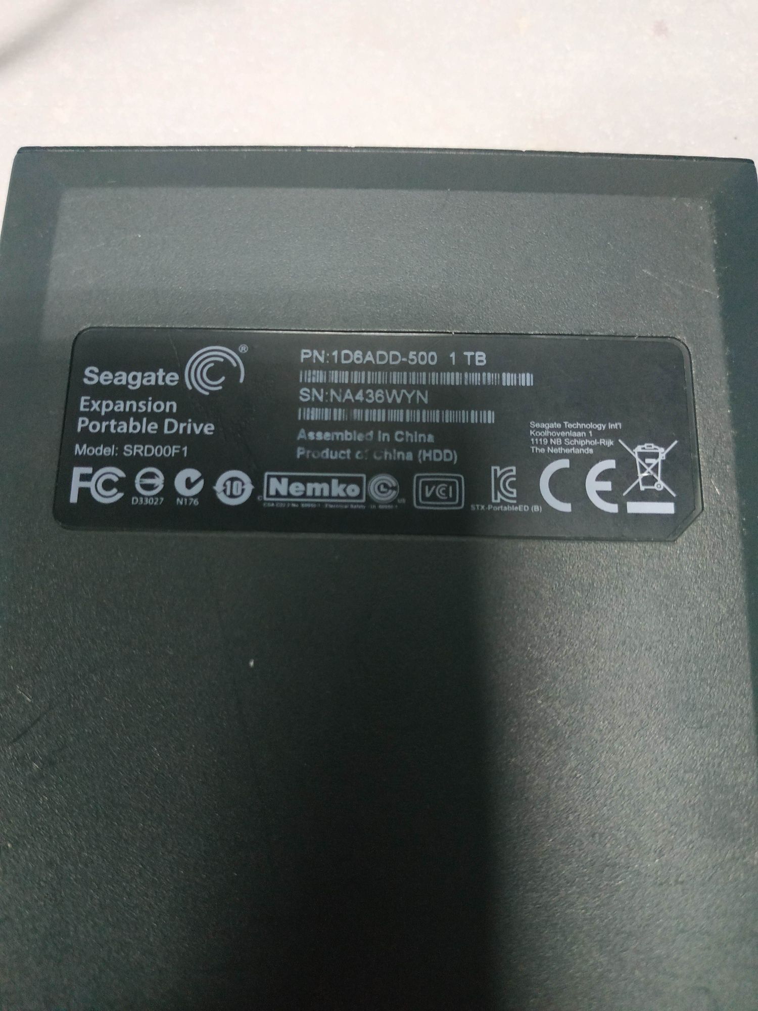 Портативний жорсткий диск Seagate 1 ТБ USB 3.0