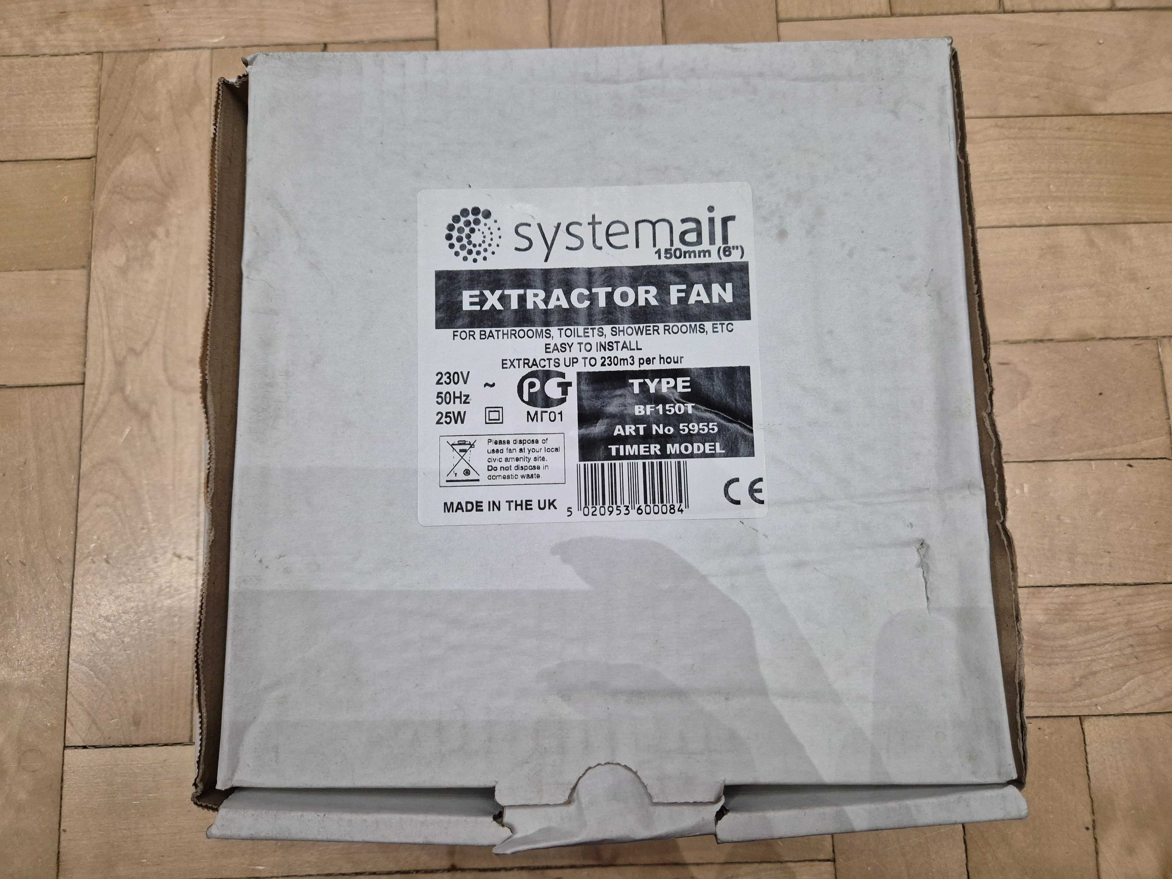 Wentylator łazienkowy System Air BF 150T, NOWY