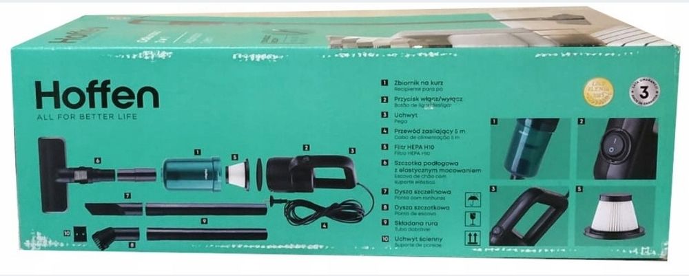 Odkurzacz pionowy Hoffen SVC-4355 czarny NOWY