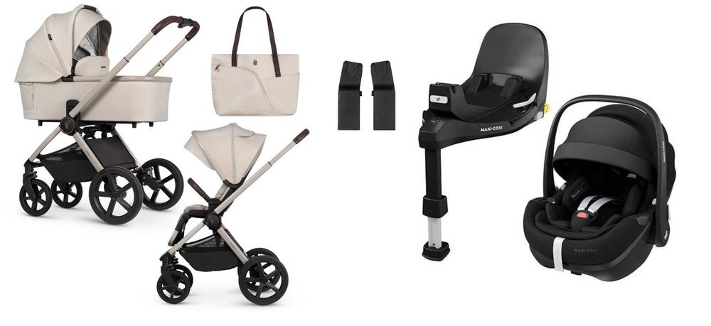 4w1 Venicci Upline 2 + Maxi Cosi Pebble 360Pro2 + baza