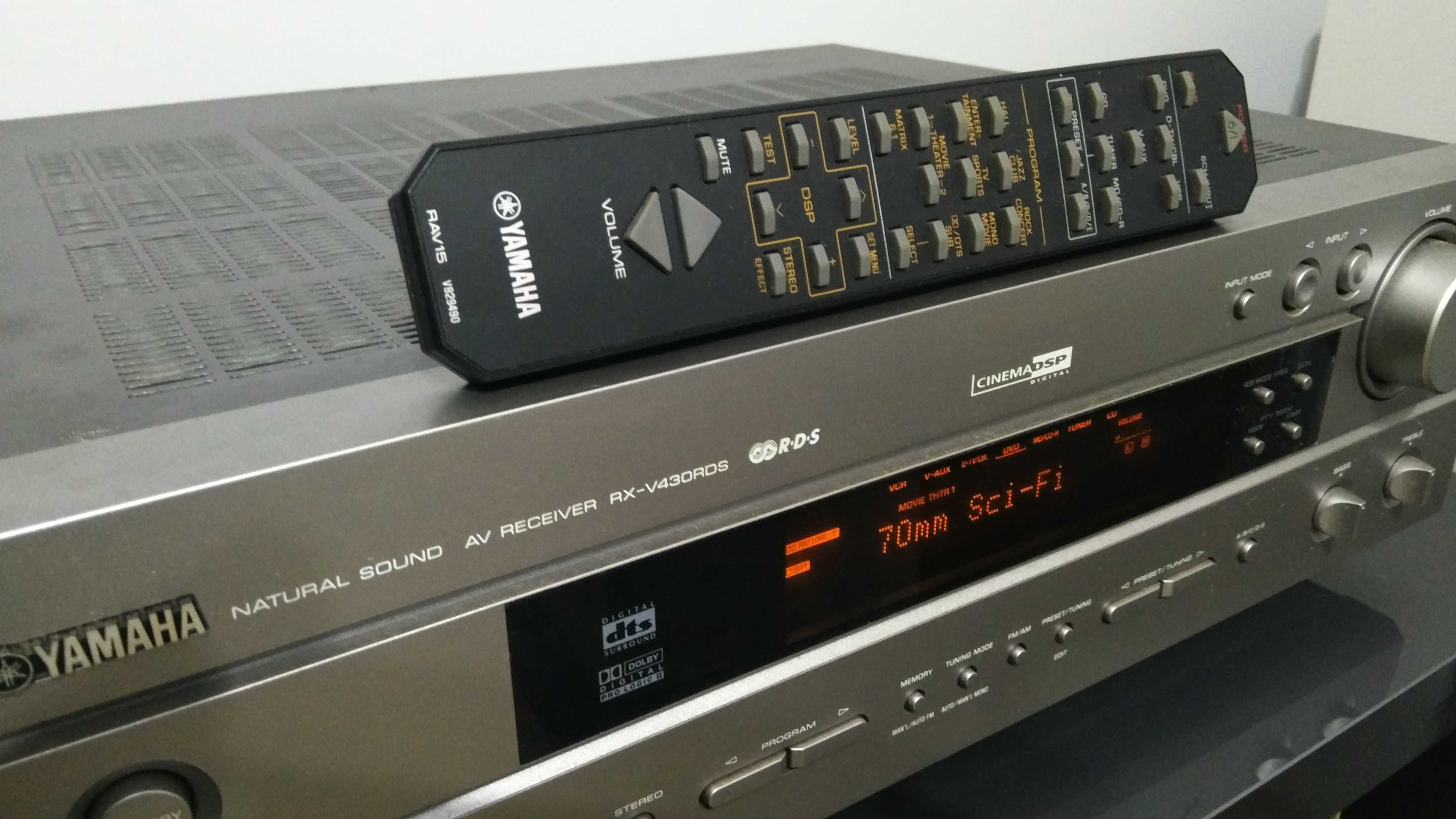 ELAC Cinema 5.1 subwoofer kolumny amplituner kina Yamaha RX-V430RDS