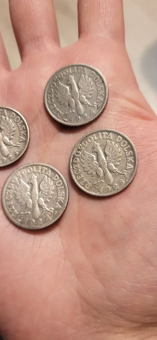 Zestaw monet 1zł żniwiarka 1924r 1925r