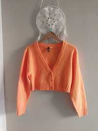 Nowy sweter H&M pomarańczowy S, 36 na guziki kardigan