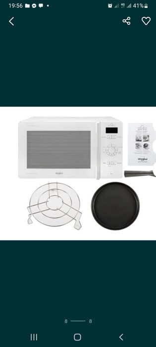 Micro-ondas WHIRLPOOL Novo, com Garantia da Worten