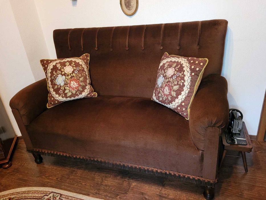 Piękna stara kanapa sofa z pocz XX w.  po renowacji