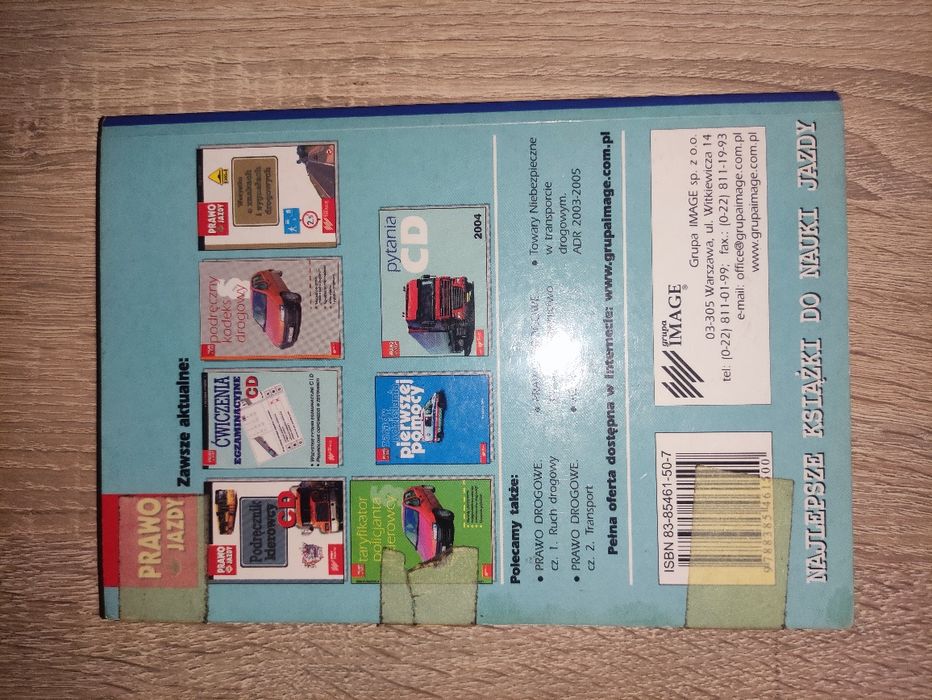 Książka prawo jazdy pytania testowe CD