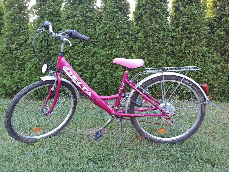 Rower dziewczęcy różowy