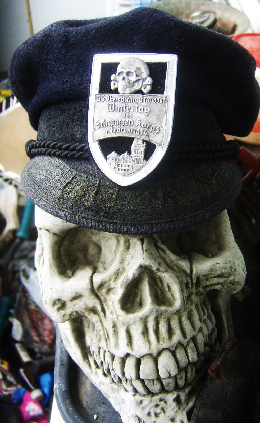 Tajemnicza Czapka Weterana Waffen SS z Anglii Londyn 1933 r