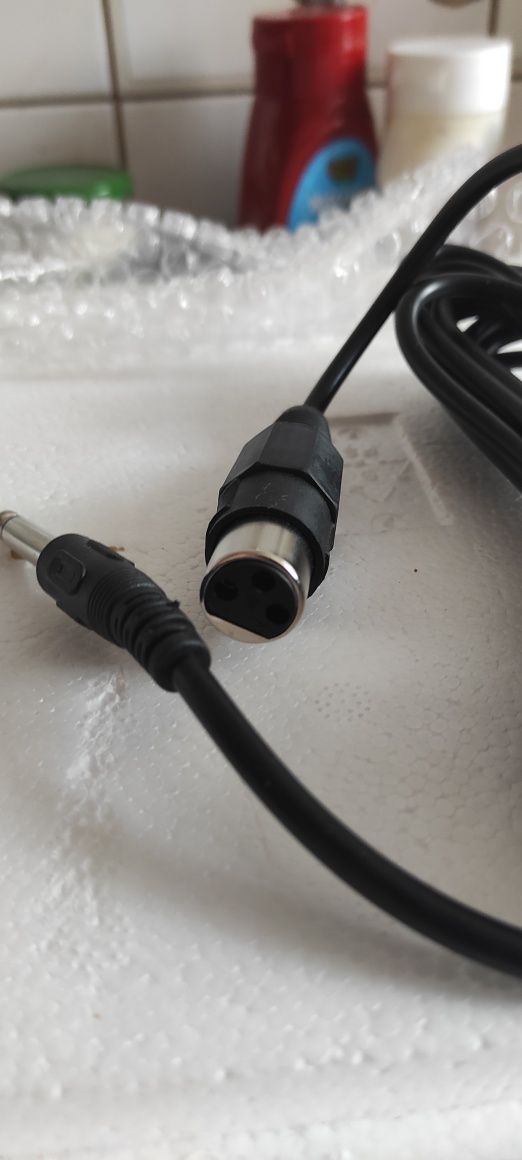 Kabel do mikrofonu xlr ,duży jack