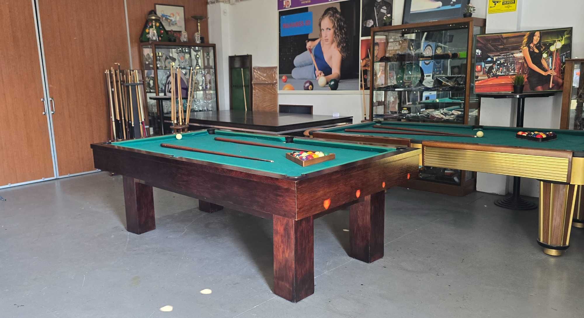 Bilhar Snooker/Mesa Jantar c/ bancos