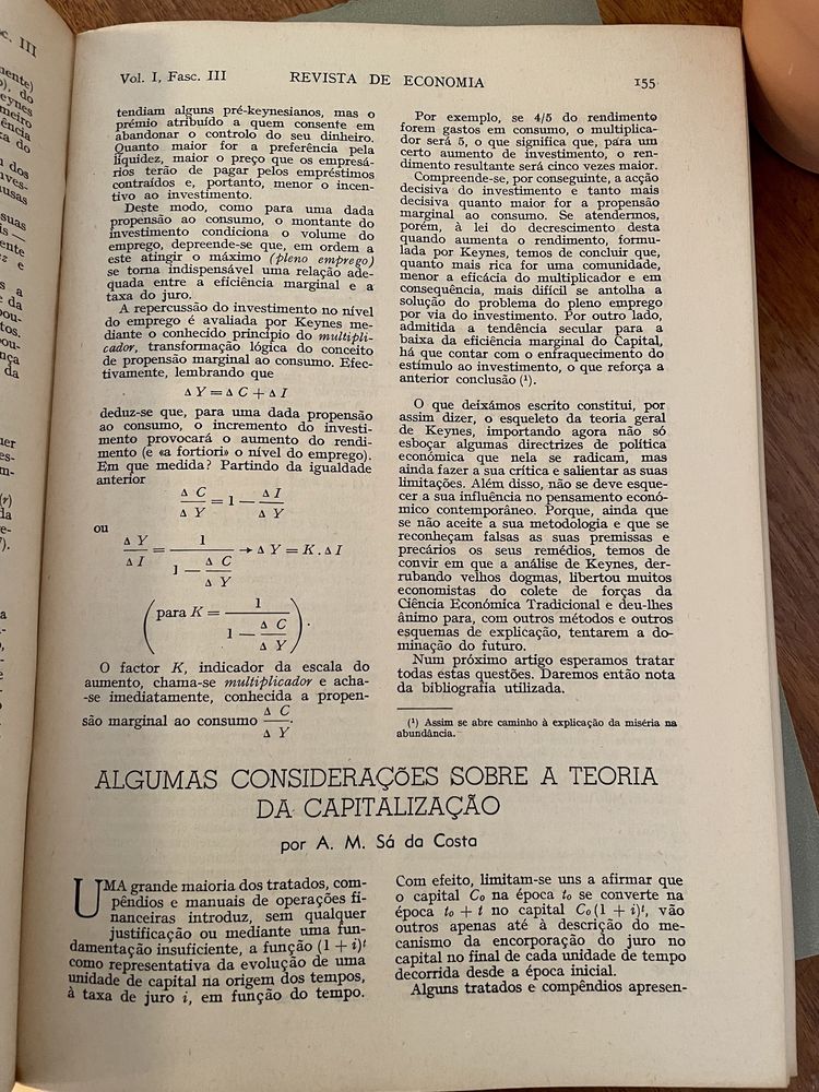 Cinco Revistas da Economia Anos 40 e 50 a 2€ cada