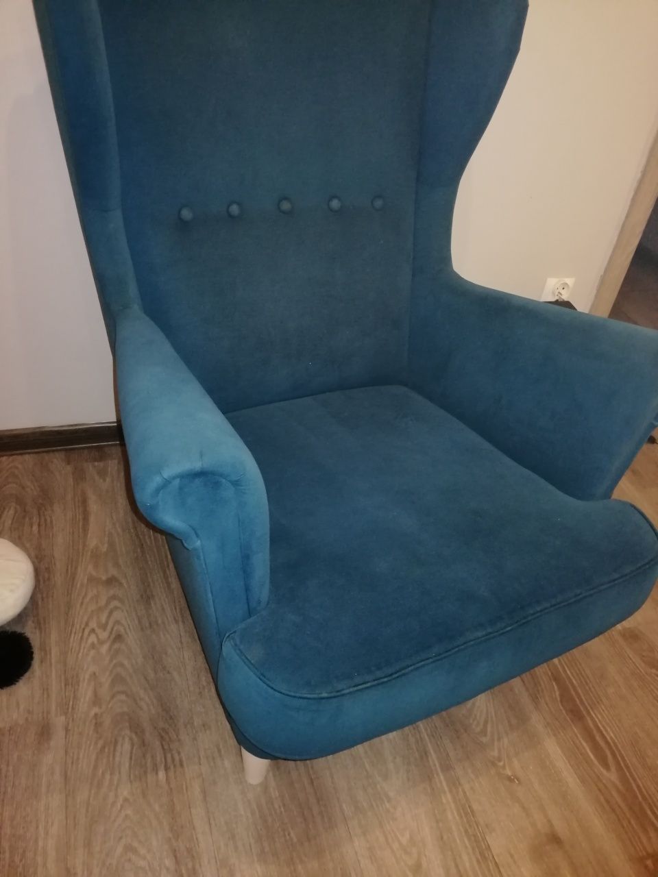 Fotel uszak jasna zieleń