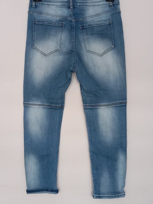 Dżinsy damskie Flowers z przetarciami Nowe bez metki