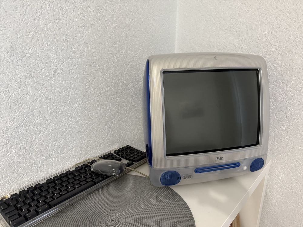 Imac Apple niebieski