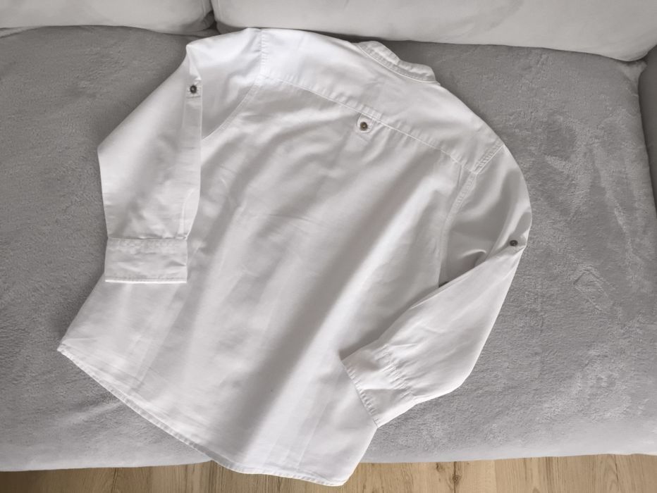 Koszula chłopięca 140-146 cm biała długi rekaw Dunnes Store
