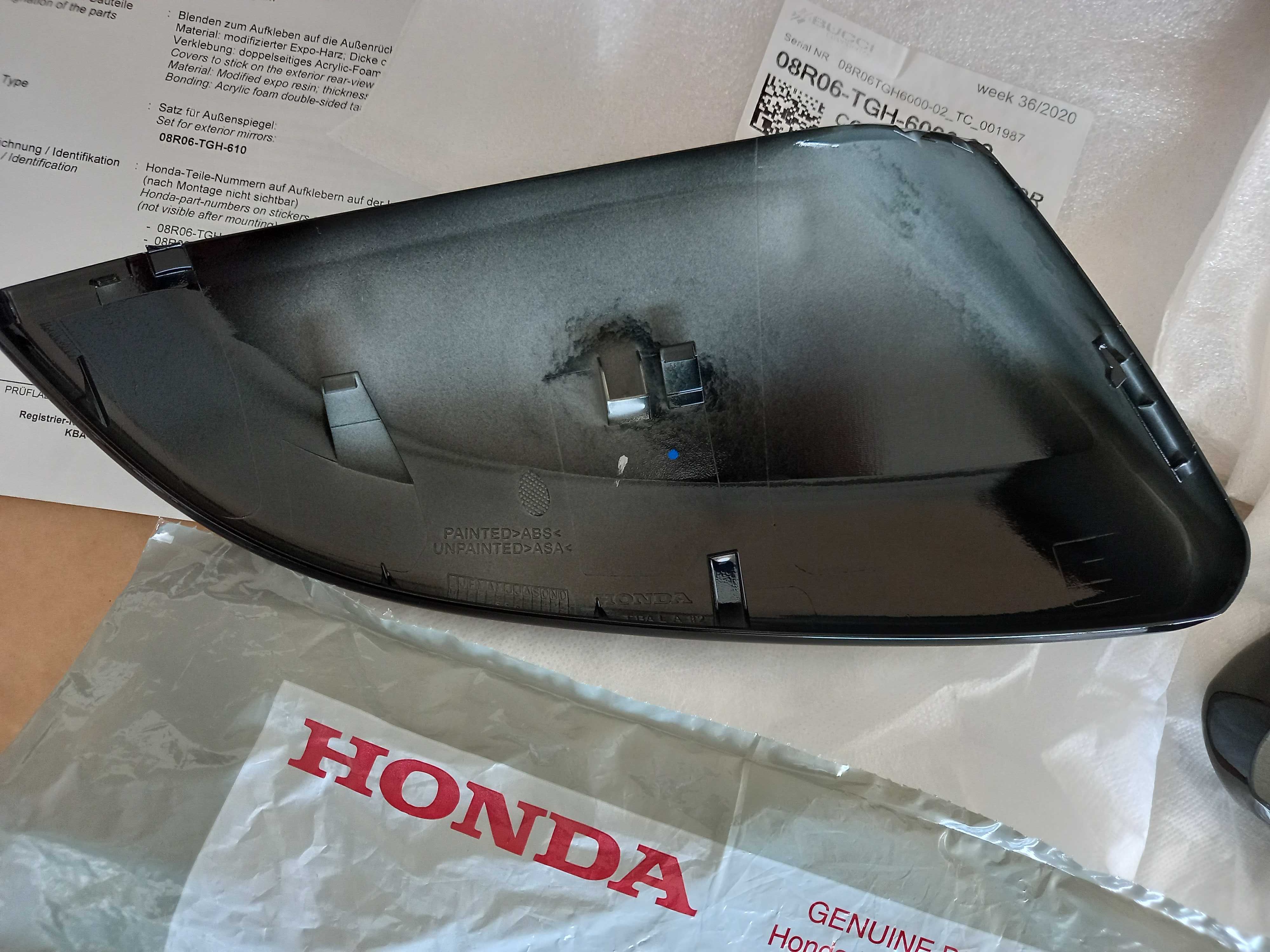 Kit Capas de Espelho Retrovisor em Fibra de Carbono Honda Civic Type R
