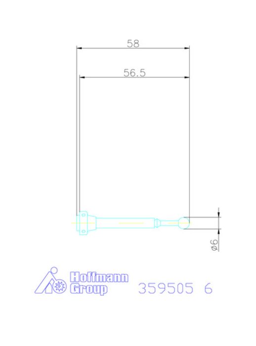 Длинная насадка, ножка для 3Д щупа Garant, Оригинал .