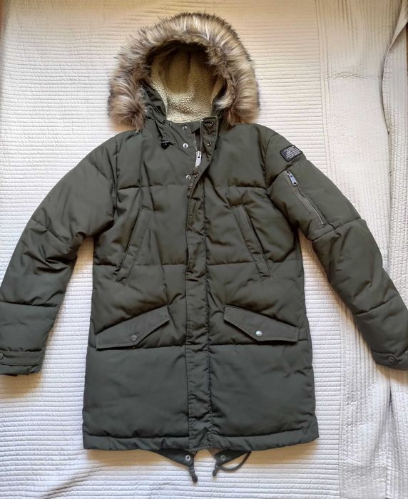 męska kurtka zimowa parka Schott rozmiar M