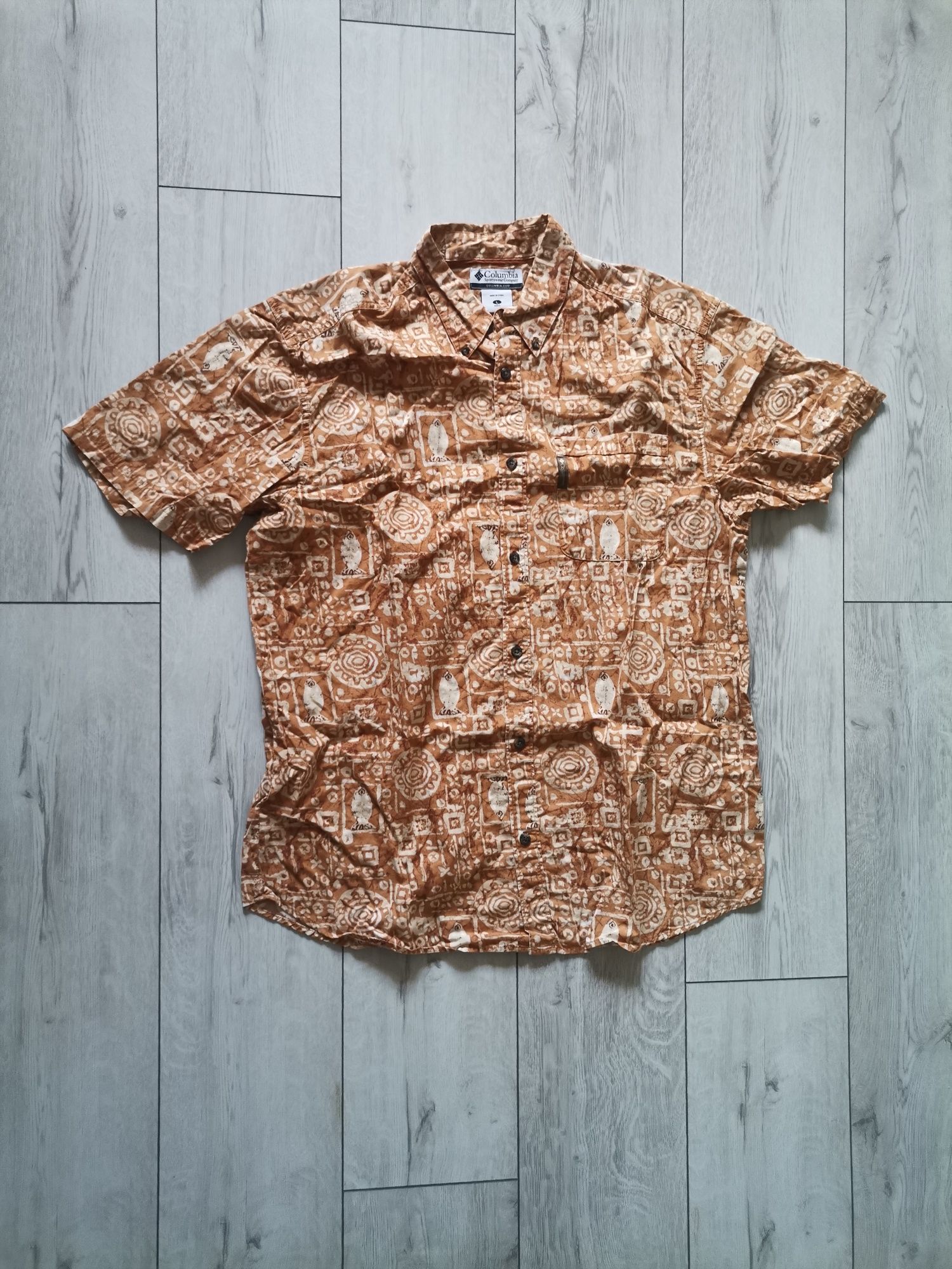 Koszula Columbia L sportswear Oversized Aztec Hawaje Tiki lego