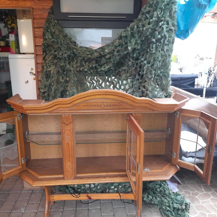 Witryna wisząca dębowa