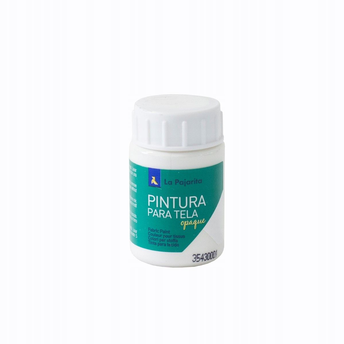 Farba do CIEMNYCH tkanin ubrań koszulek BIAŁA 35ml