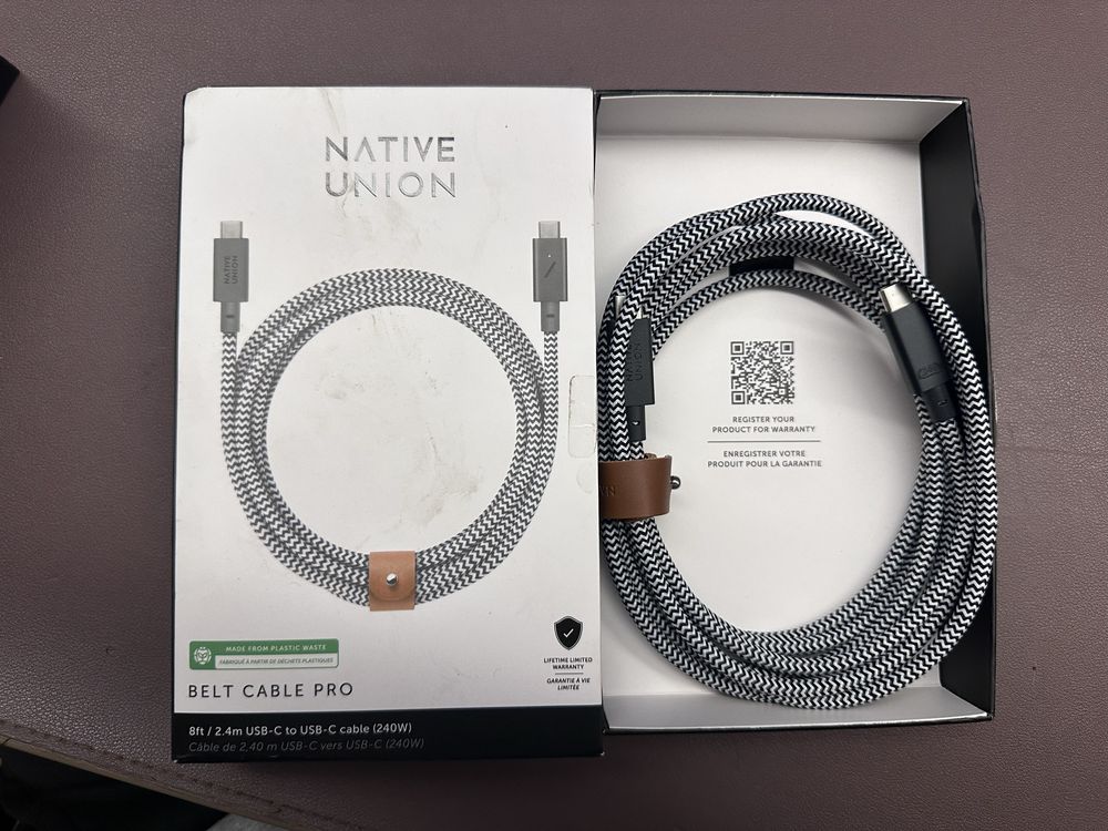 Kabel USB-c - usb-c 240W 2.4M power delivery