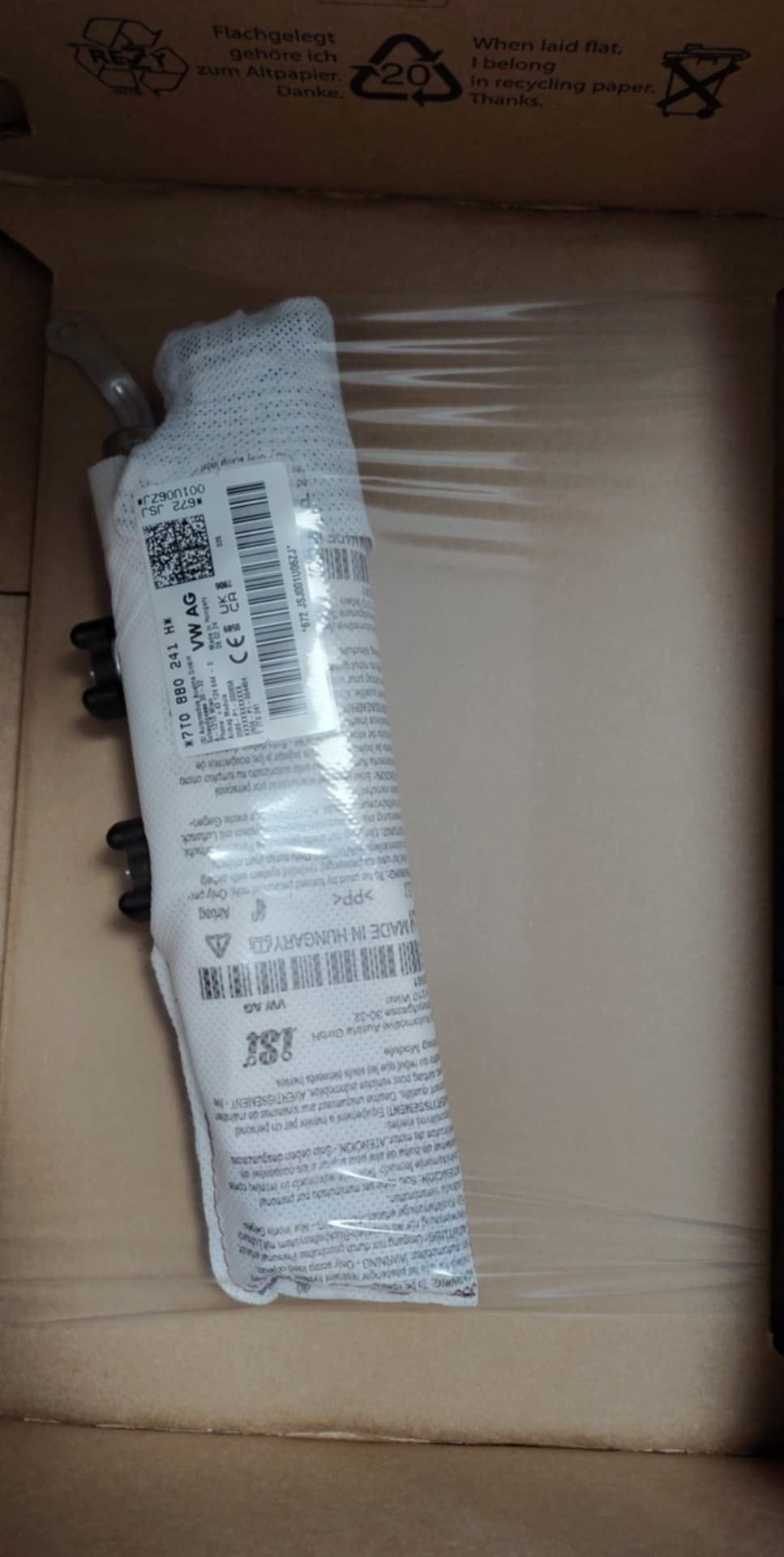 Boczna poduszka bezpieczeństwa Trasporter/ Mutivan
Transporter/
M