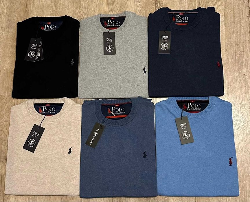Sweter męski lacoste Ralph Lauren serek i okragle