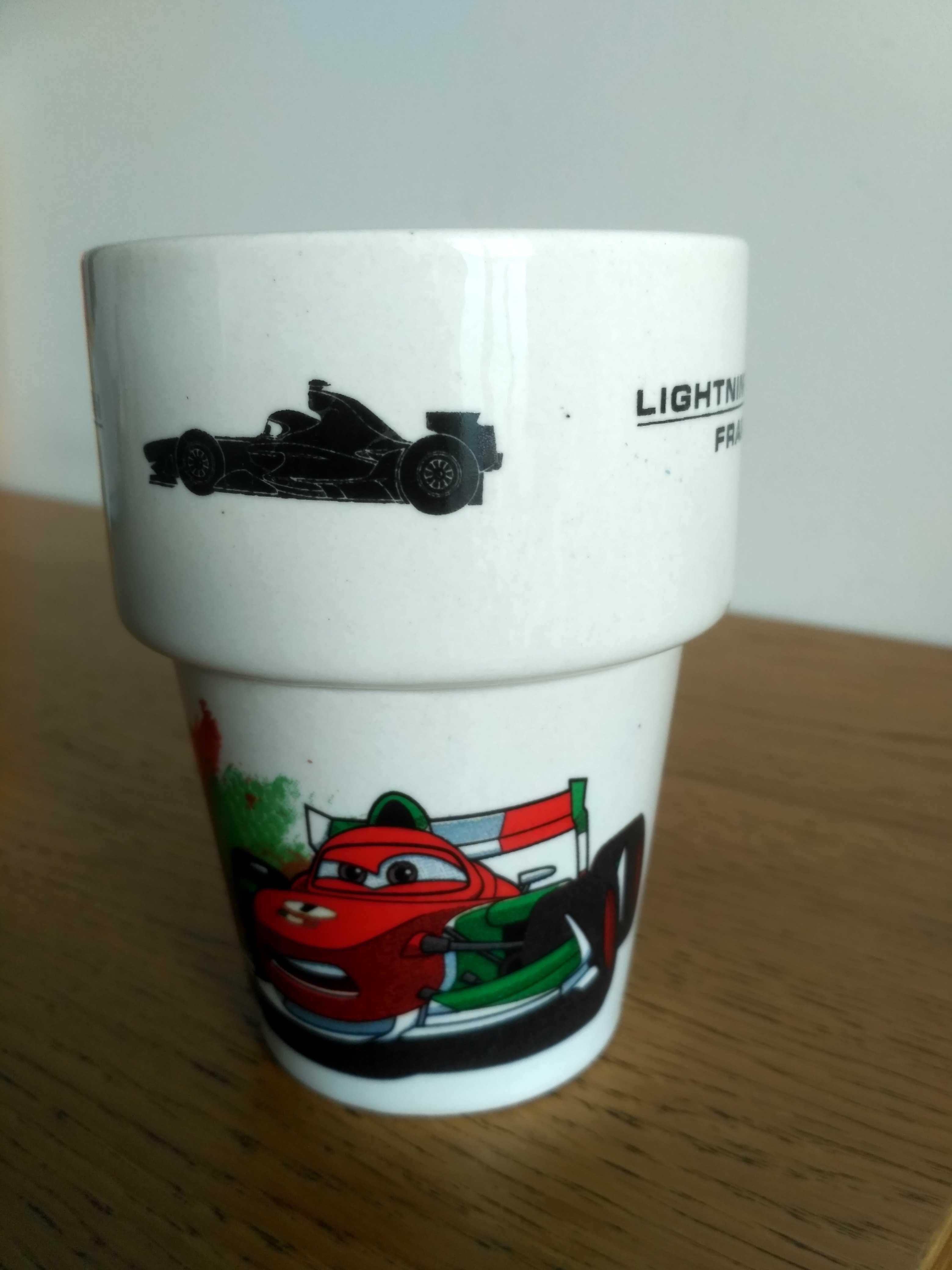 Mały porcelanowy kubek Disney Pixar Cars Zygzak McQueen/Francesco.