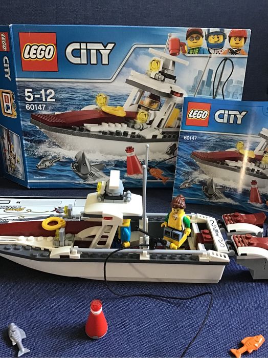 Lego city 60147 jacht łódź rybacka