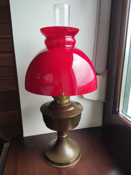 Ogromna kompletna lampa naftowa aladdin 23 nr 2
