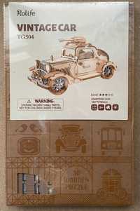 Puzzle drewniane Rolife Vintage Car Model TG504 Nowe