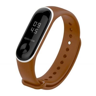 Pulseira de silicone para Xaiomi Mi Band 3 castanho