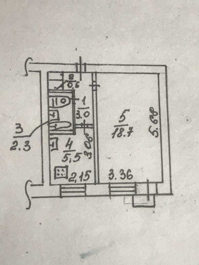 Продам 1 кімн. квартиру, ж/м Західний, Новокодацький р-н BL