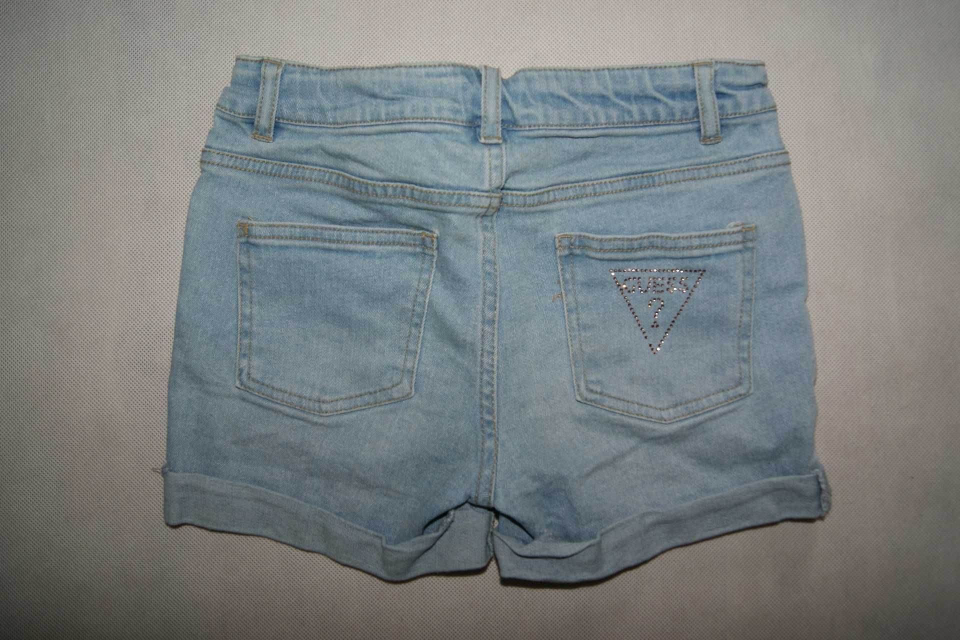 Krótkie spodenki dziewczęce GUESS kids roz. 10 cm jeansowe