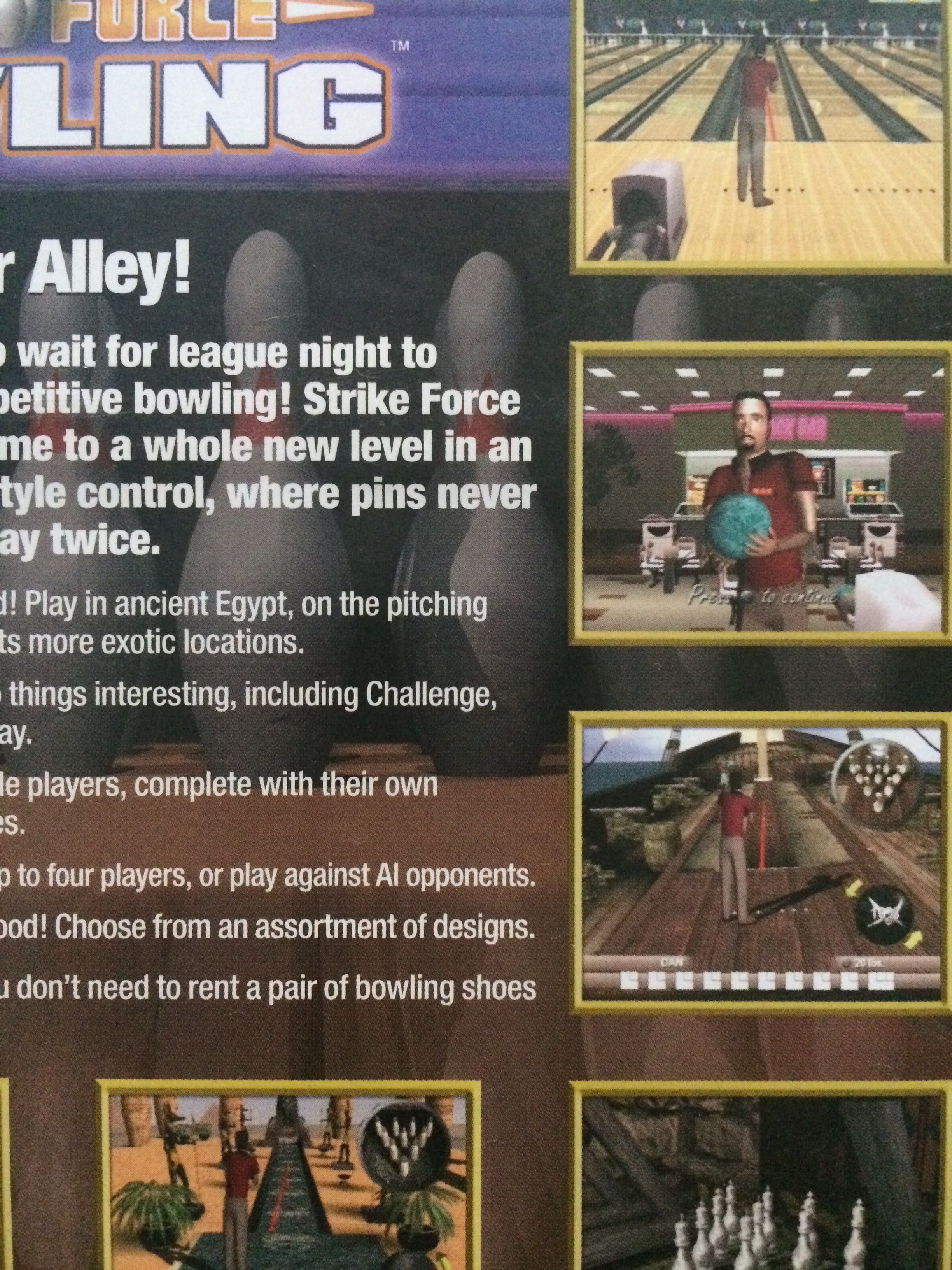 Gra Play Station 2, kręgle PS2, Strike Force Bowling