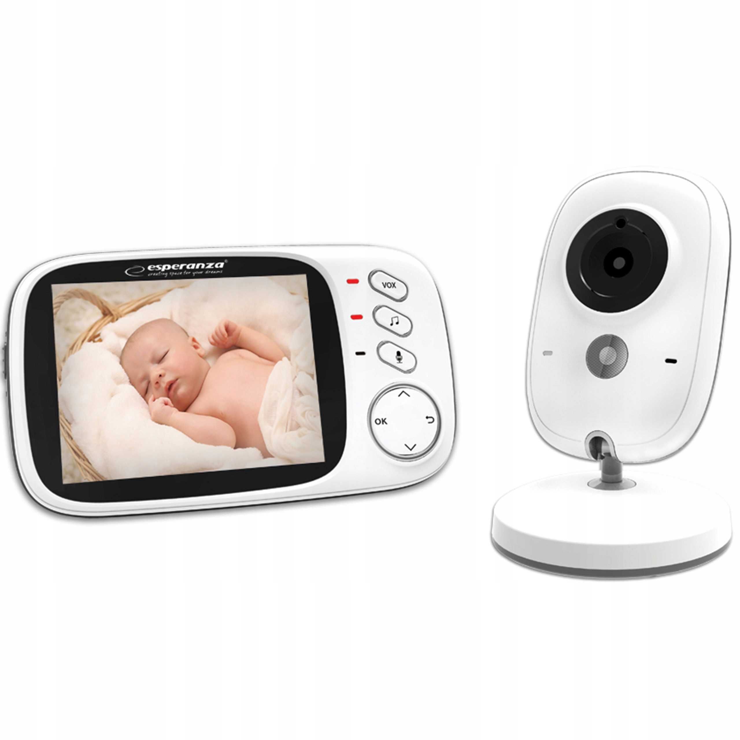 Niania Elektroniczna Kamera NA ŻYWO LCD Tryb Nocny LCD z MIKROFONEM