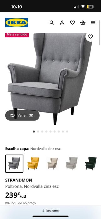 Cadeirão e pousa pés