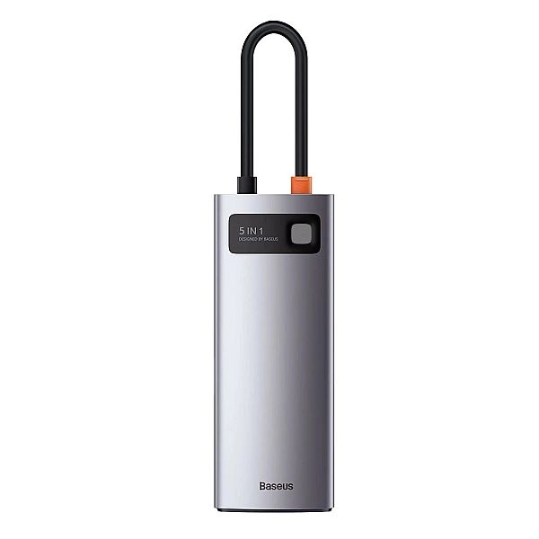Baseus Metal Gleam 5w1 wielofunkcyjny HUB USB Typ C - USB Typ C Power