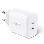 Ugreen ładowarka sieciowa 2x USB Typ C 40W Power Delivery biały