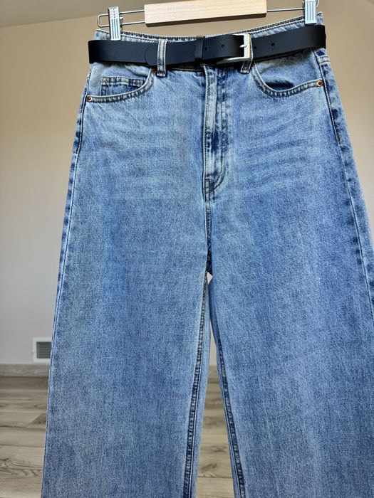 Штани джинси сині палаццо 36 S розмір жіночі