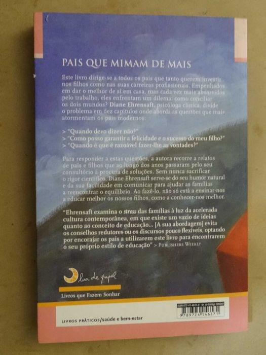 Pais Que Mimam De Mais de Diane Ehrensaft - 1ª Edição