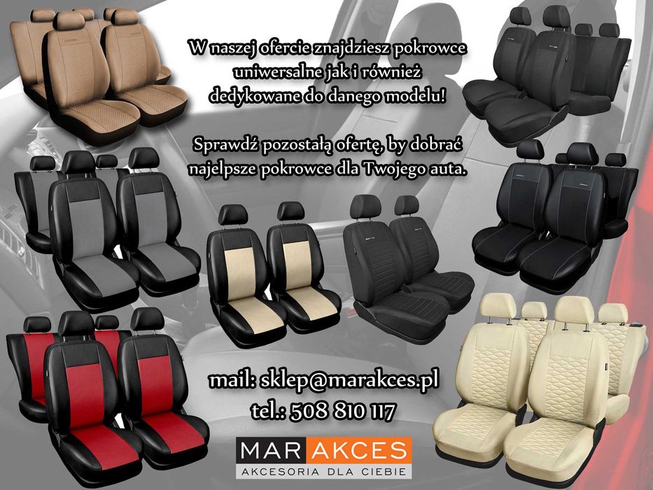 Pokrowce Eko skóra Bus Renault Trafic Opel Vivaro A | B 1981 - 2020 r.